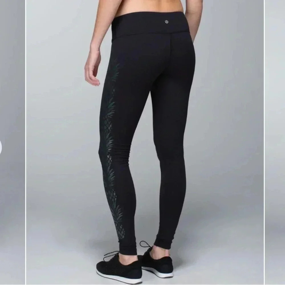 Lululemon  wunder under‎ pineapple leggings